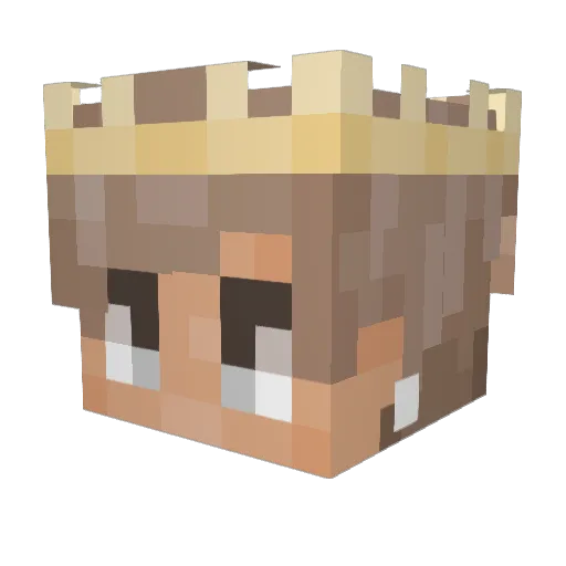 PiaoPiao_Ge Minecraft avatar head, 3D render