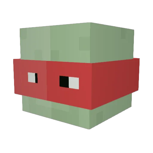 Piasa21 Minecraft avatar head, 3D render
