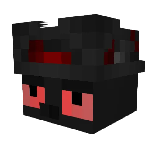 Piatella Minecraft avatar head, 3D render
