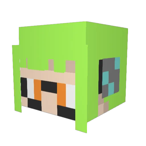 Piazza852 Minecraft avatar head, 3D render