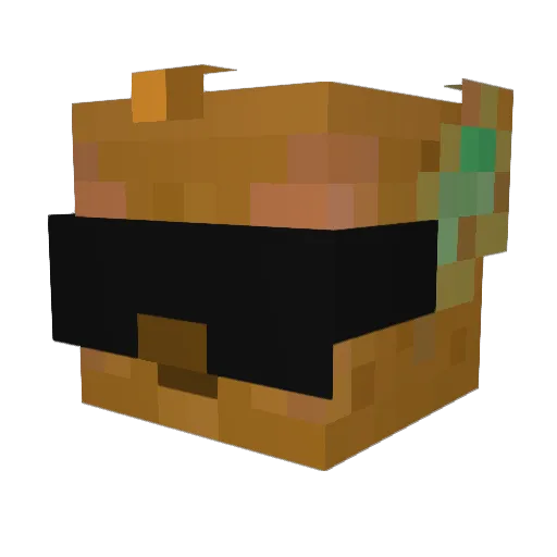 PibbleFiona Minecraft avatar head, 3D render