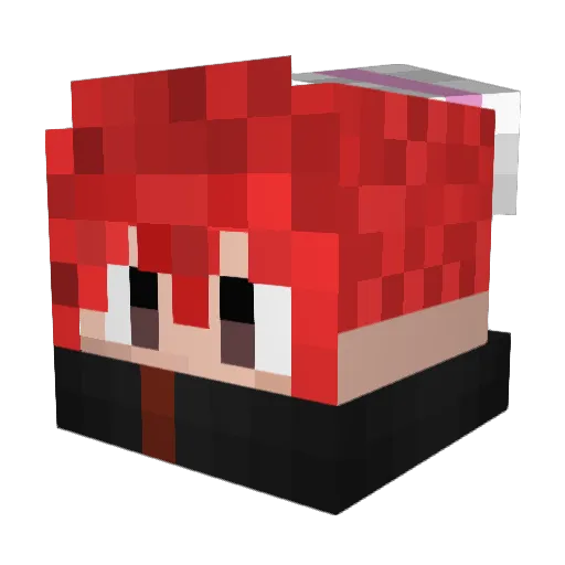 PicBoss Minecraft avatar head, 3D render