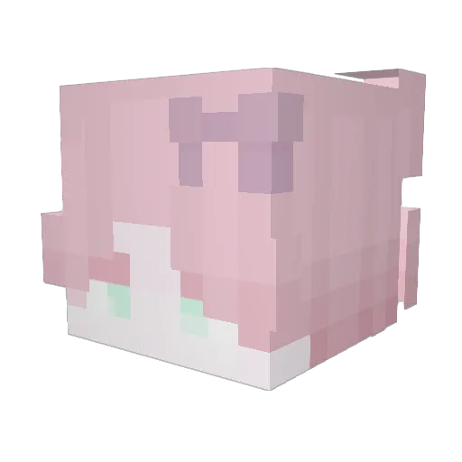 PicasTuan Minecraft avatar head, 3D render
