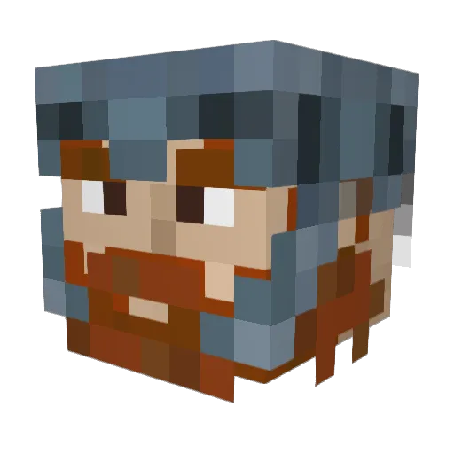 Picasso256 Minecraft avatar head, 3D render