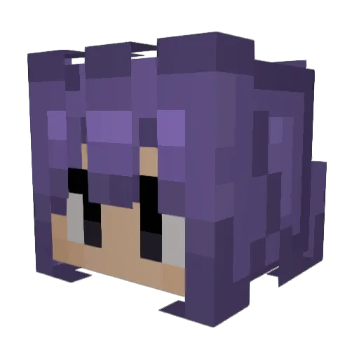 Picay Minecraft avatar head, 3D render