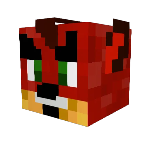 Picc125 Minecraft avatar head, 3D render