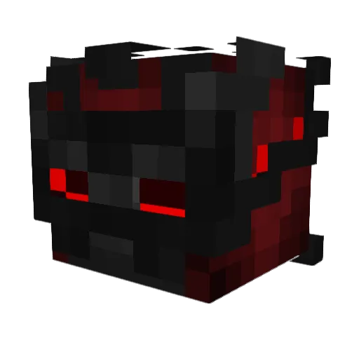 Picentz Minecraft avatar head, 3D render