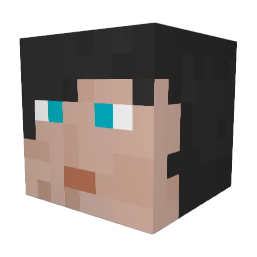 PichiMercier Minecraft avatar head, 3D render