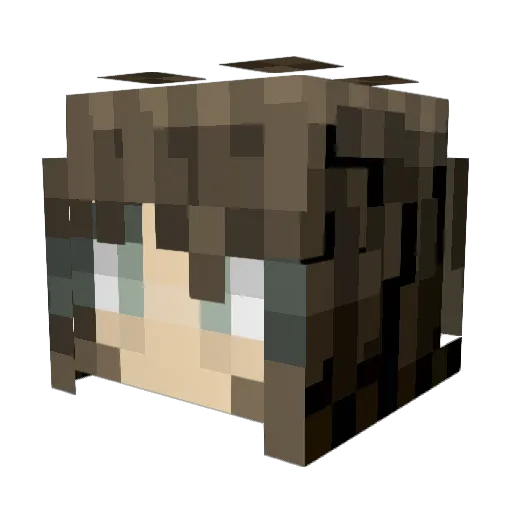 Pichichoks2008 Minecraft avatar head, 3D render