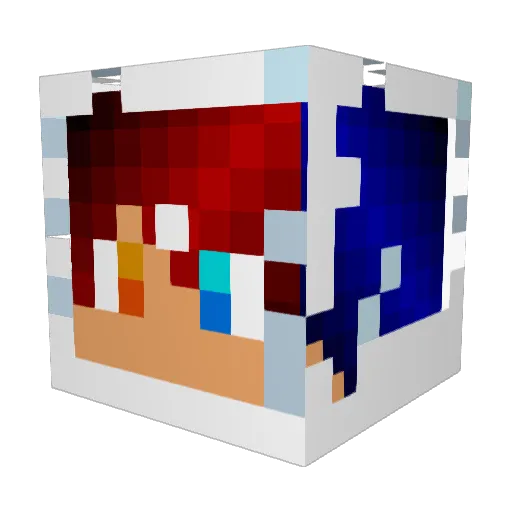 Pichilo_17 Minecraft avatar head, 3D render