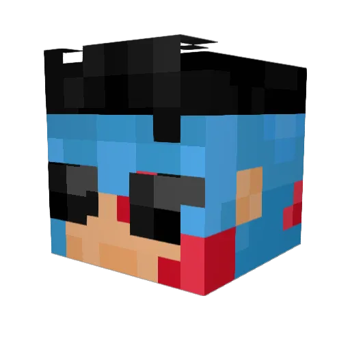 Picho74 Minecraft avatar head, 3D render