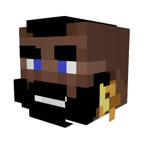 Pichu7480 Minecraft avatar head, 3D render
