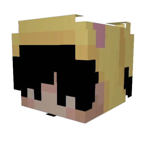 Pichu_Pii Minecraft avatar head, 3D render
