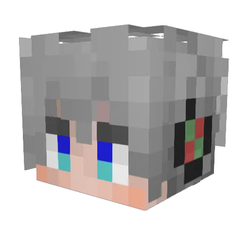 PickTong Minecraft avatar head, 3D render