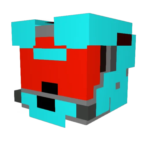 PickelGuest Minecraft avatar head, 3D render