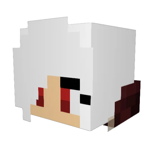 PickelNoose Minecraft avatar head, 3D render