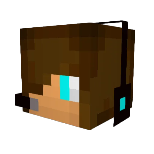 Pickhard Minecraft avatar head, 3D render