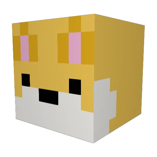 PickleInDaFridge Minecraft avatar head, 3D render