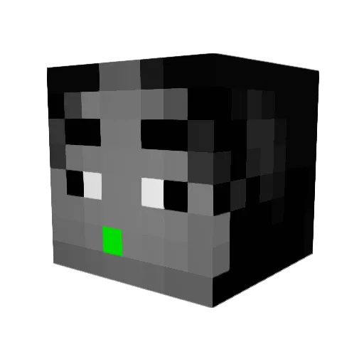 PickleMan001 Minecraft avatar head, 3D render