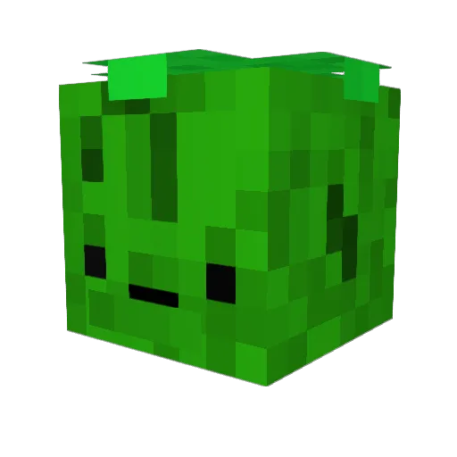 PicklePC Minecraft avatar head, 3D render