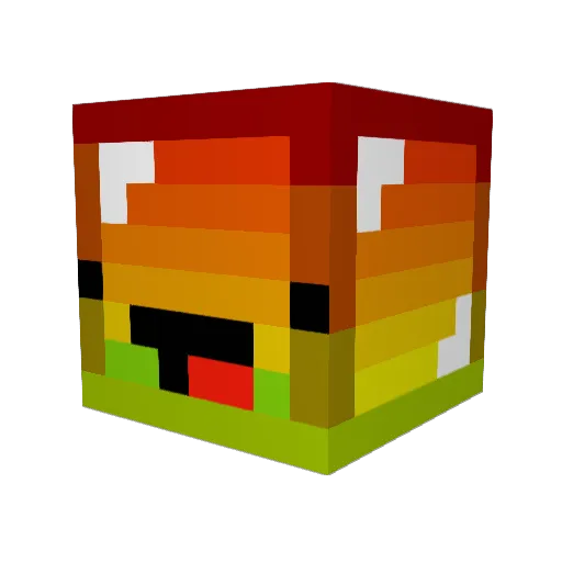 Pickled33 Minecraft avatar head, 3D render