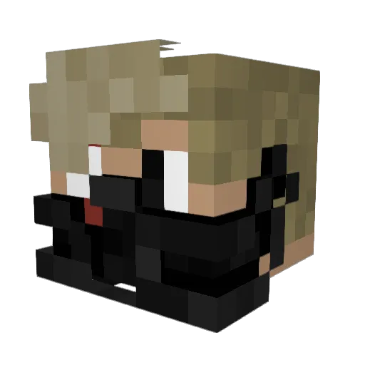 PickledOniion Minecraft avatar head, 3D render