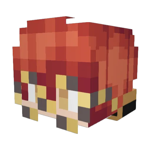 PickledOrange Minecraft avatar head, 3D render