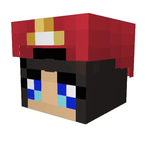 PickledPeeps Minecraft avatar head, 3D render