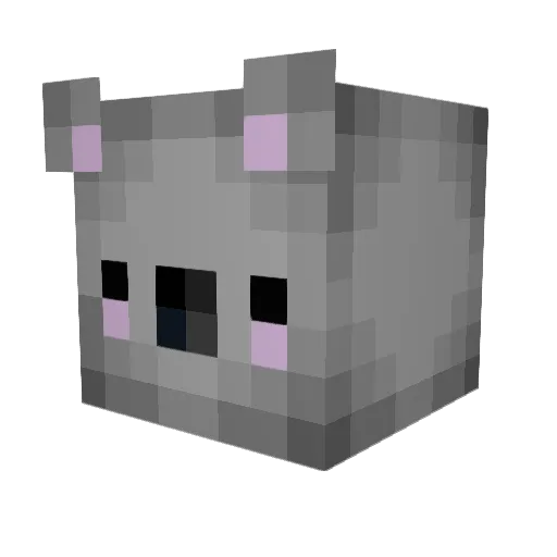 PickledPopcorn Minecraft avatar head, 3D render