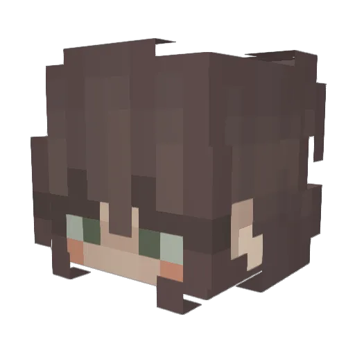 PickledPot Minecraft avatar head, 3D render