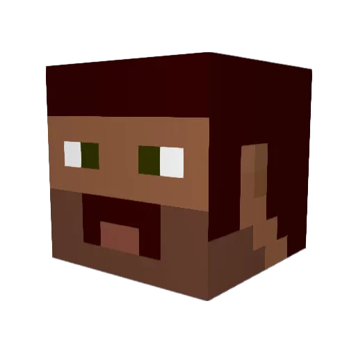 Pickled_Prawn Minecraft avatar head, 3D render