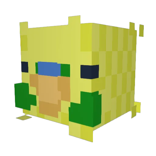 PickleisGreen Minecraft avatar head, 3D render