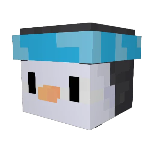 Pickleistaken Minecraft avatar head, 3D render