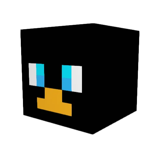 Picklepenguin10 Minecraft avatar head, 3D render