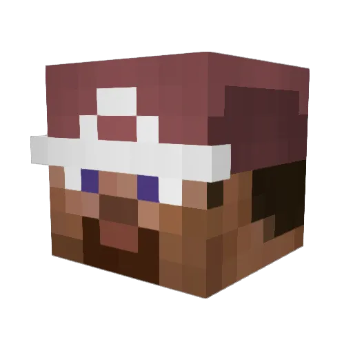 PicklerzinhoBR Minecraft avatar head, 3D render