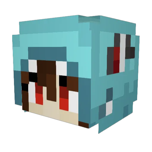 Pickles0732 Minecraft avatar head, 3D render