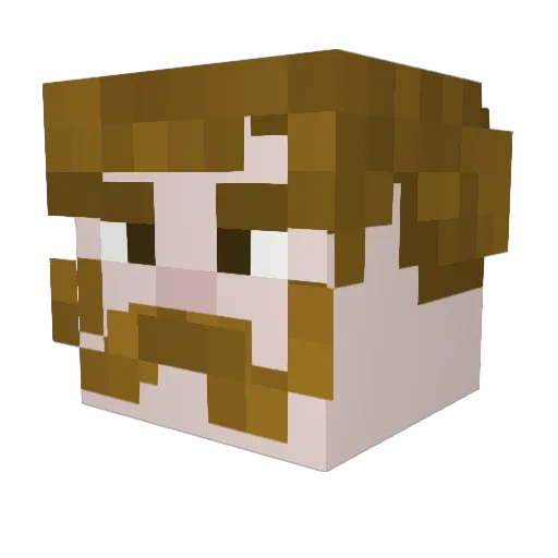 PicklesBePickled Minecraft avatar head, 3D render