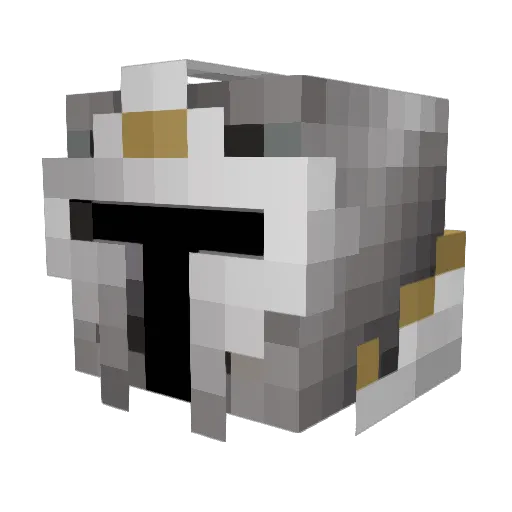 Pickniknik Minecraft avatar head, 3D render