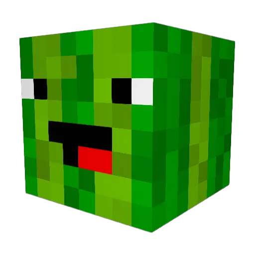 Pickole Minecraft avatar head, 3D render