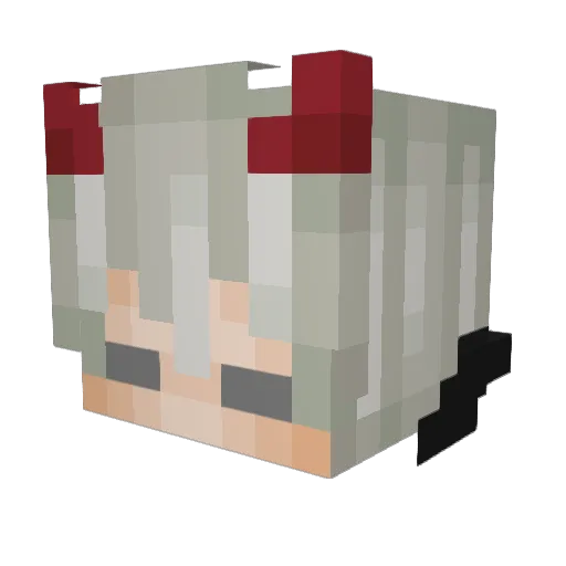 Picky_memes Minecraft avatar head, 3D render