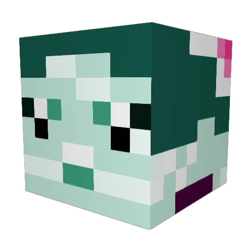 Pico305 Minecraft avatar head, 3D render