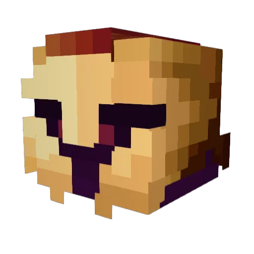 PicoNicaBoy Minecraft avatar head, 3D render