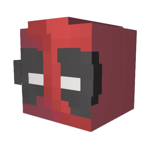 Picobar Minecraft avatar head, 3D render