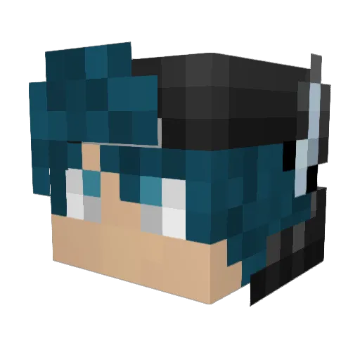 Picoles Minecraft avatar head, 3D render