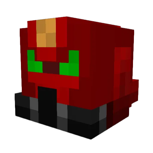 Picolomo Minecraft avatar head, 3D render