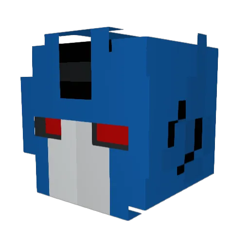 Picopascals Minecraft avatar head, 3D render