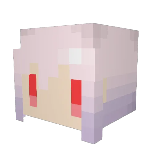 Picosalt Minecraft avatar head, 3D render