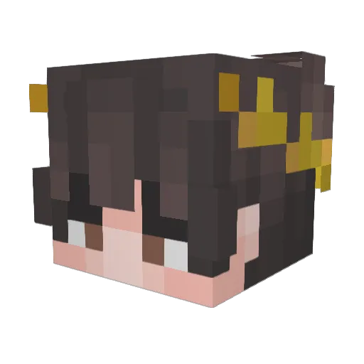 Picresty Minecraft avatar head, 3D render