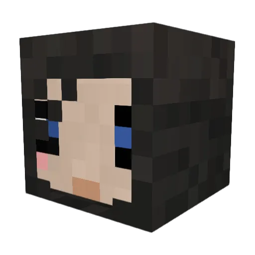 Picula Minecraft avatar head, 3D render