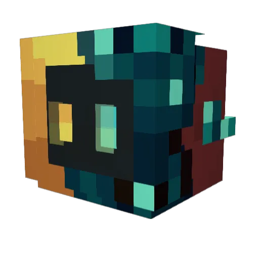 PidoPinguins Minecraft avatar head, 3D render